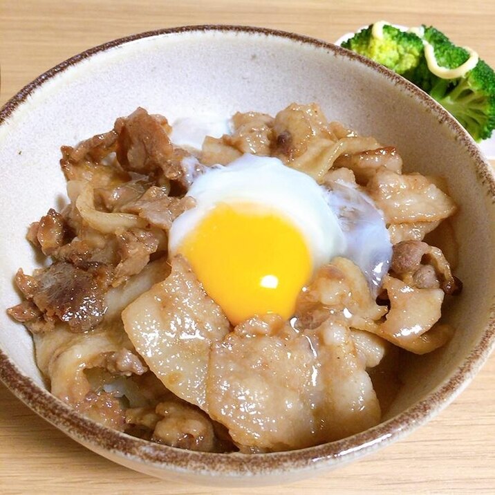 王道のシンプル豚丼★*。